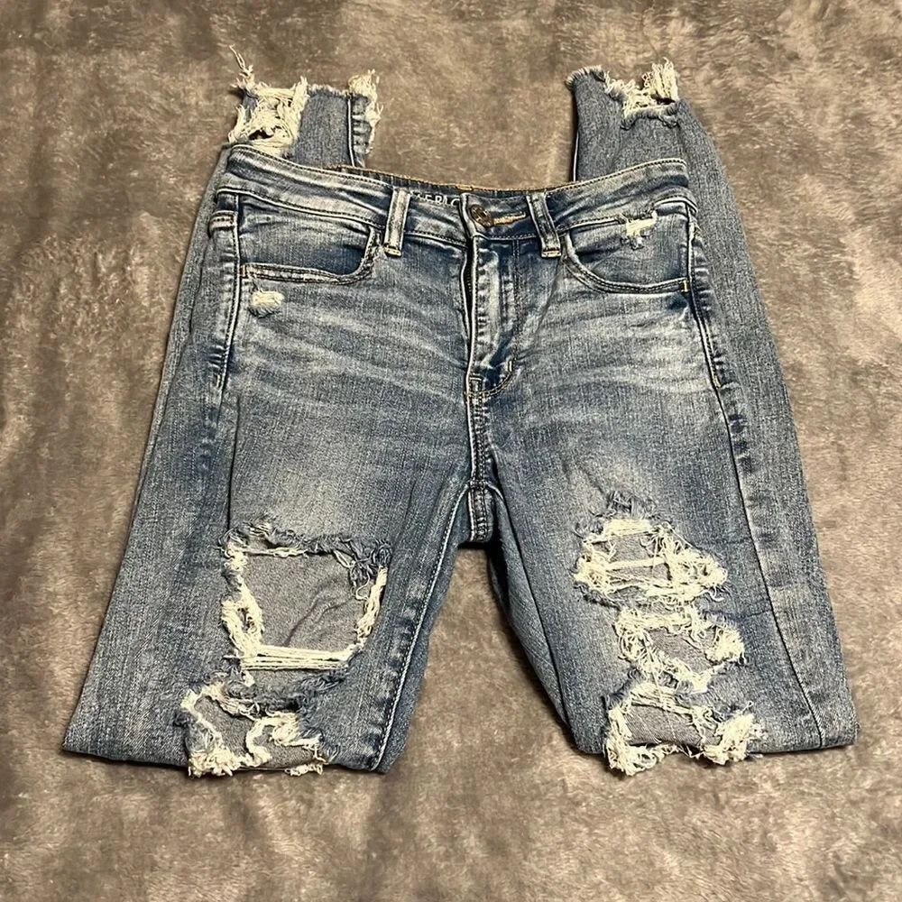American Eagle Next Level Stretch Distressed Jean